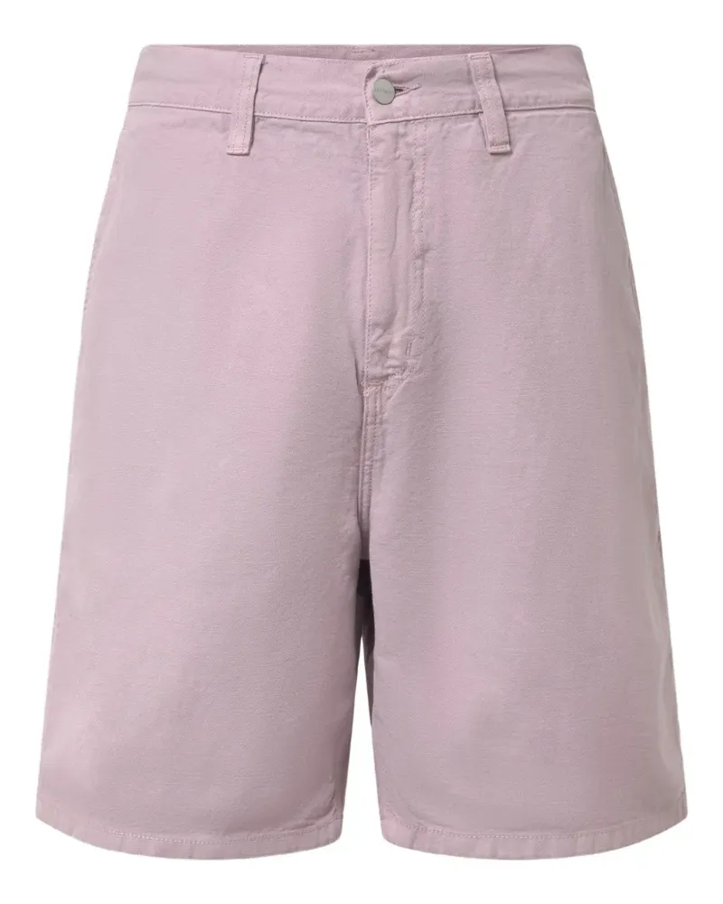 Carhartt WIP Stückgefärbte Shorts mit Seitentaschen - Rosa Rosa