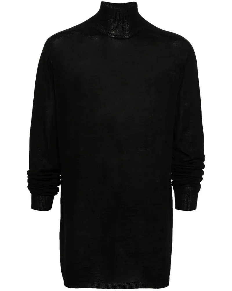 Rick Owens Pullover mit Stehkragen Schwarz