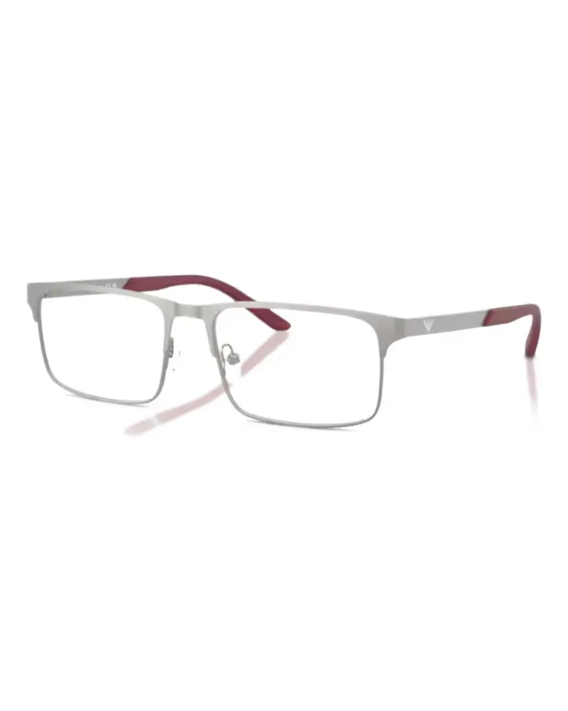 Emporio Armani Brille mit eckigem Gestell - Silber Silber
