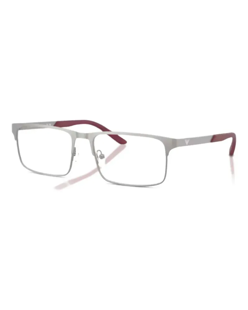 Emporio Armani Brille mit eckigem Gestell - Silber Silber