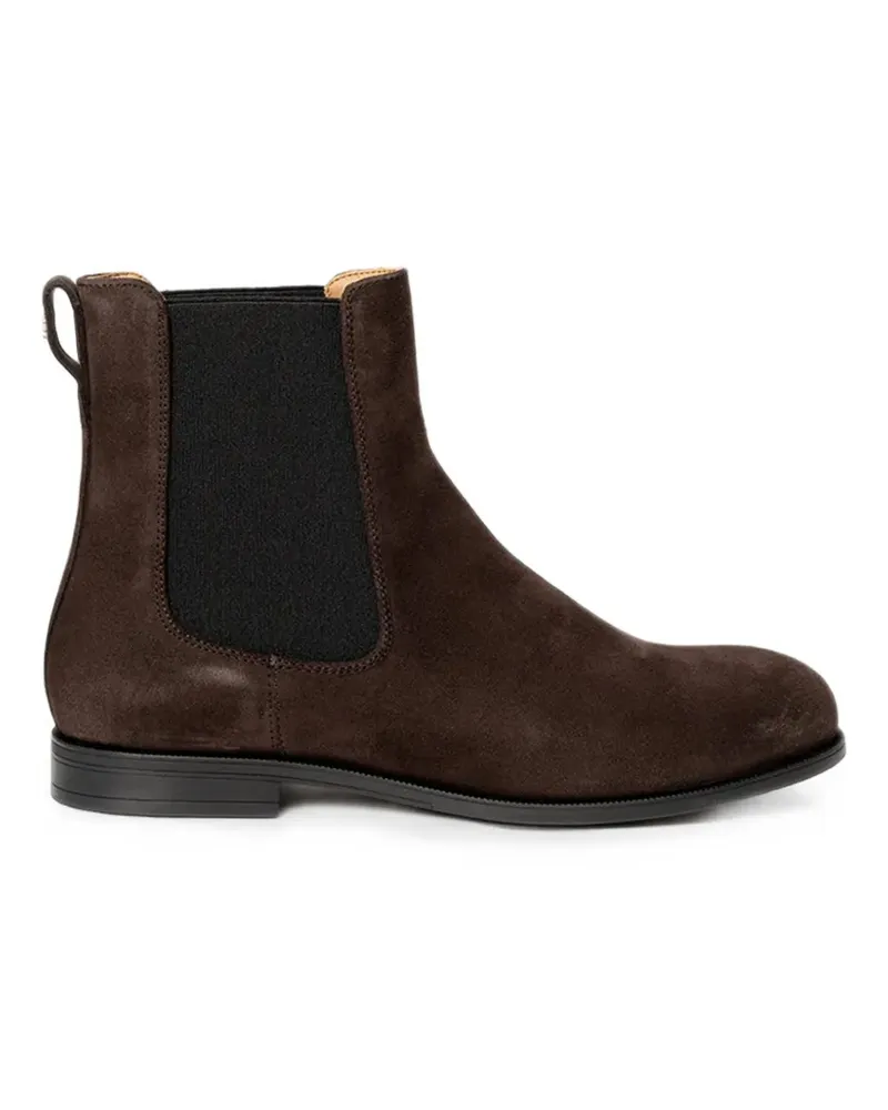 HUGO BOSS suede Chelsea boots - Braun Braun