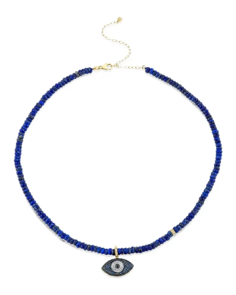 Sydney Evan Halskette mit Lapislazuli und Diamanten - Blau Blau