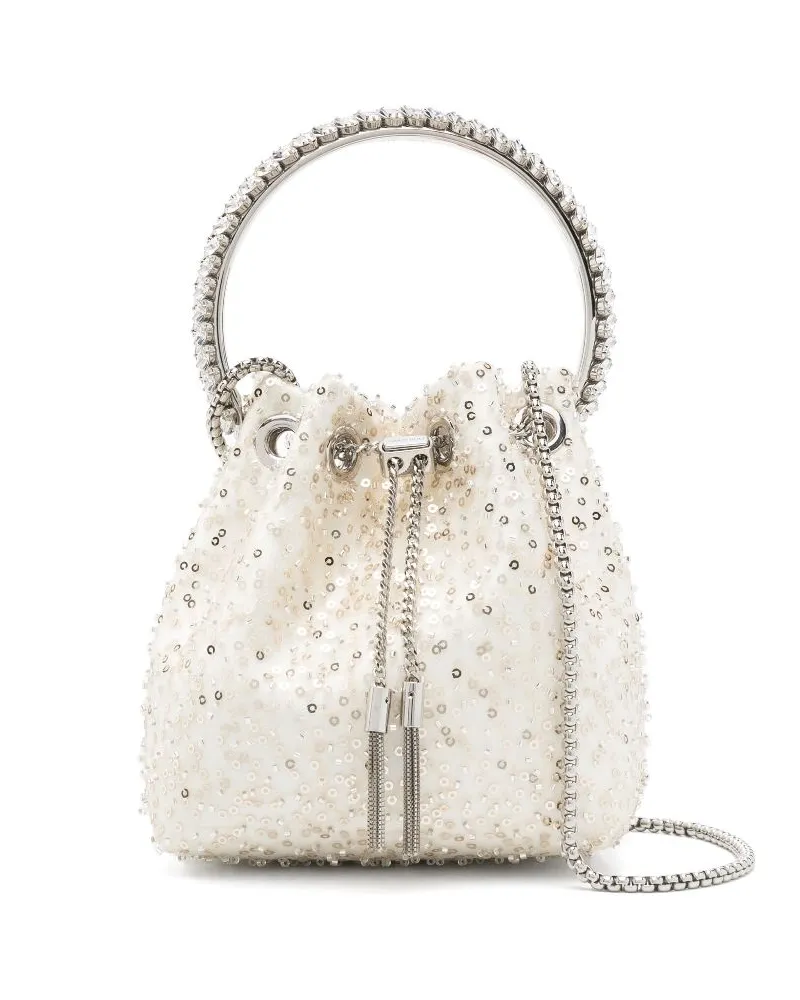 Jimmy Choo Bon Bon Beuteltasche - Weiß Weiß