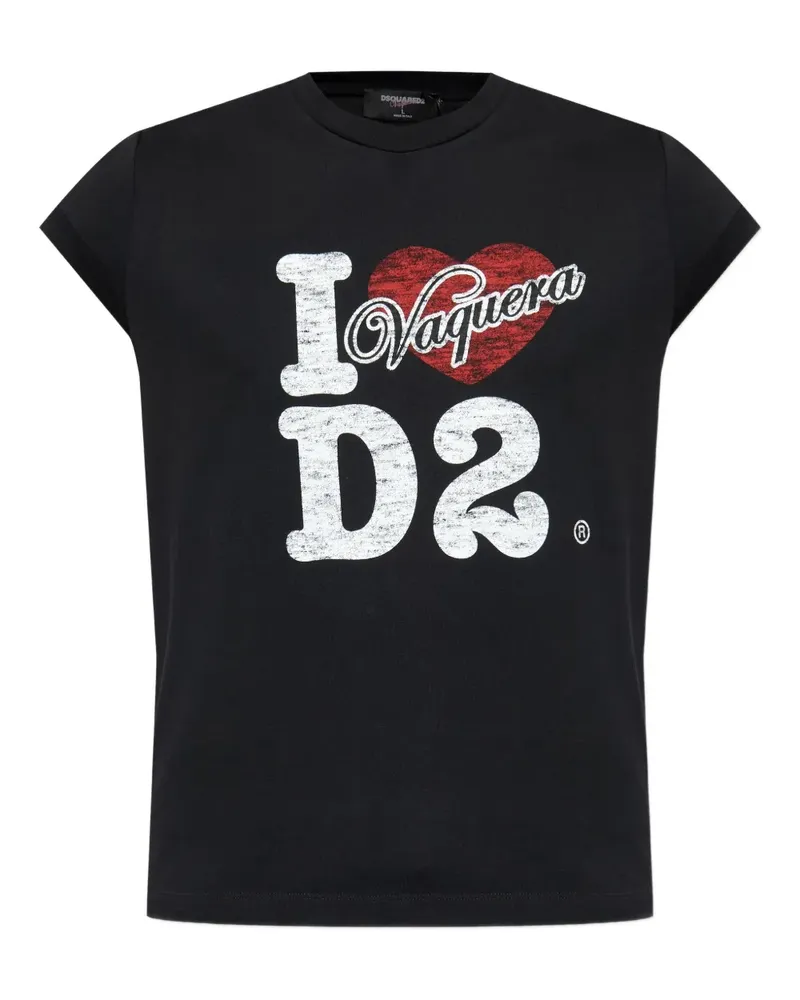 Dsquared2 x Vaquera T-Shirt - Schwarz Schwarz