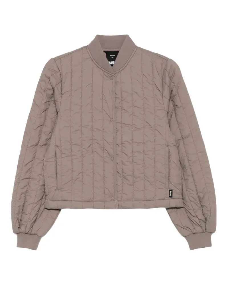 RAINS quilted bomber jacket - Nude Nude