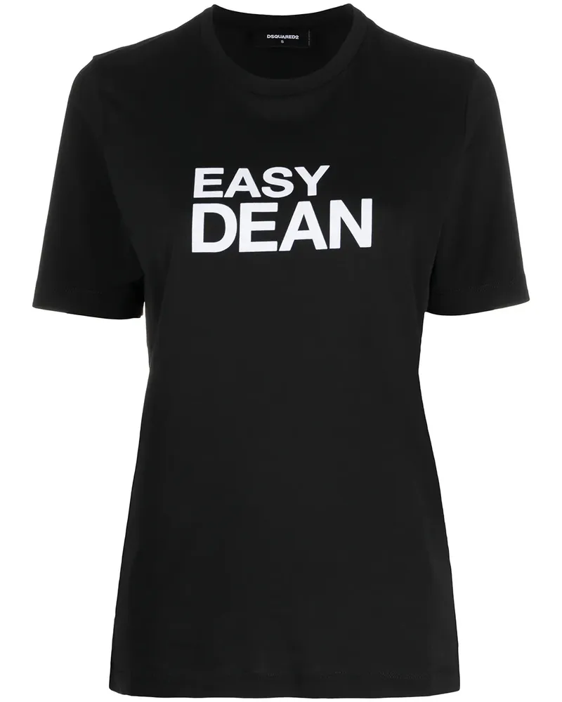 Dsquared2 Easy Dean' T-Shirt - Schwarz Schwarz