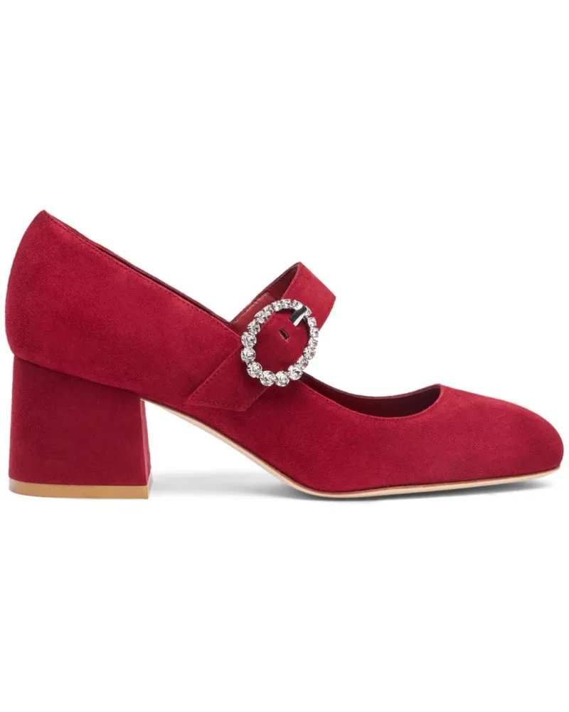 Stuart Weitzman Skyhigh Pumps aus Wildleder 65mm - Rot Rot