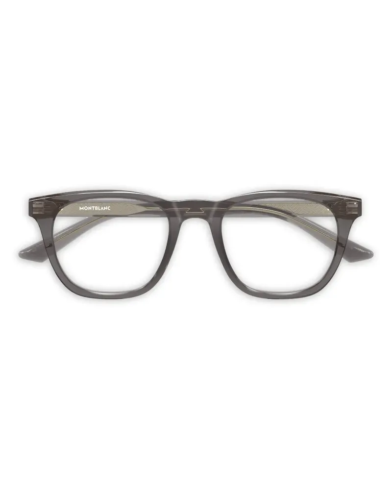 Montblanc Brille mit rundem Gestell - Grau Grau