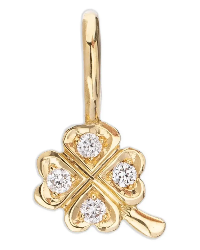 WHITE BIRD 18K yellow gold Clarisse Trèfle diamond pendant - Gelb Gelb