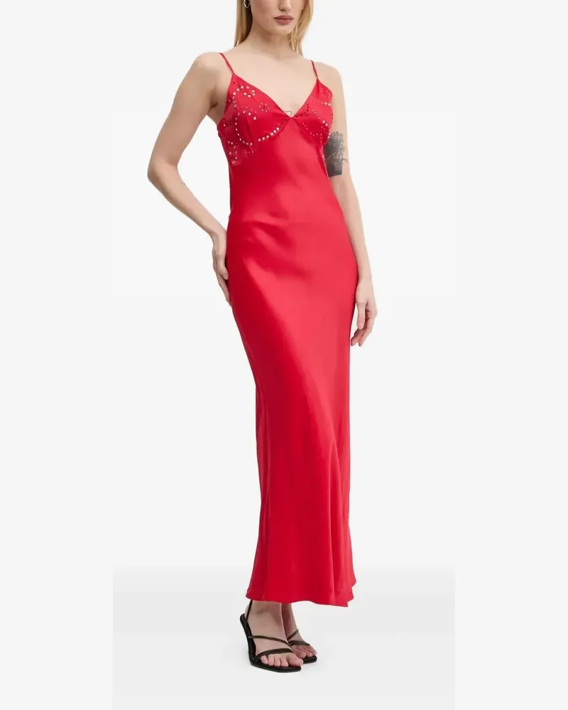 Never Fully Dressed Verziertes Maxikleid - Rot Rot