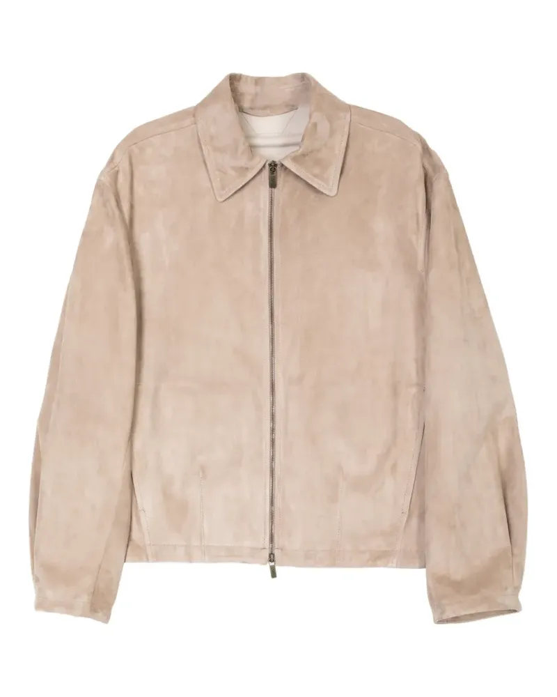 Salvatore Santoro Sabbia zipped jacket - Nude Nude