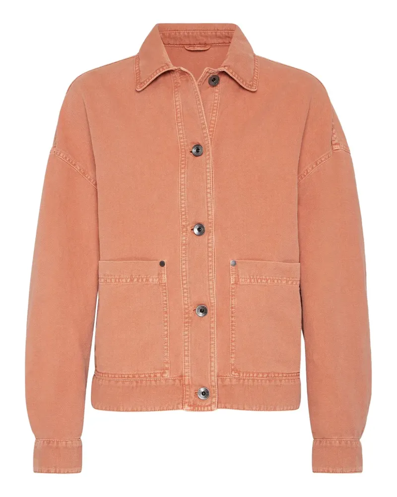Brunello Cucinelli Monili Jacke mit Kettendetail - Orange Orange