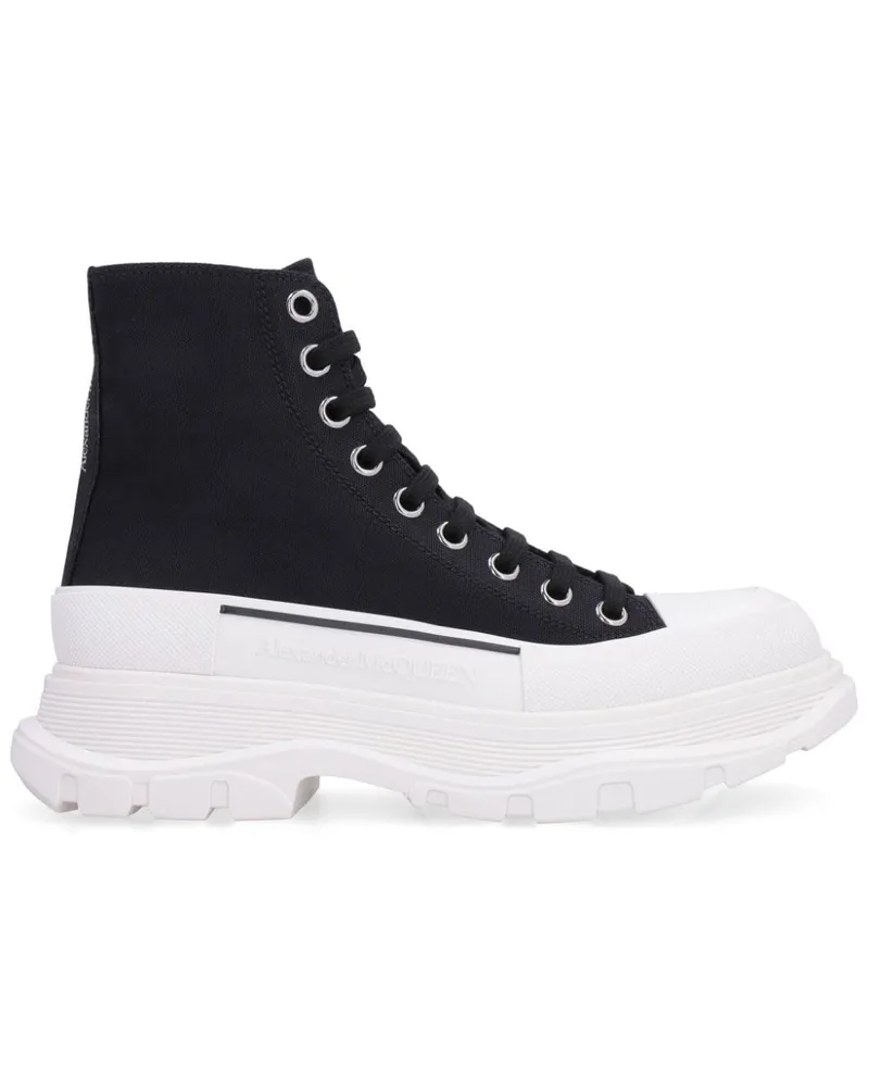 Alexander McQueen Tread Slick Stiefel - Schwarz Schwarz