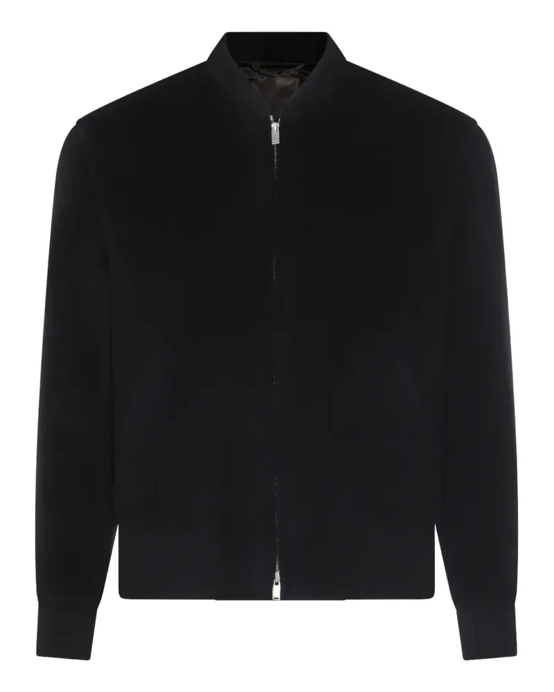 LARDINI Bomberjacke mit Reißverschluss - Schwarz Schwarz