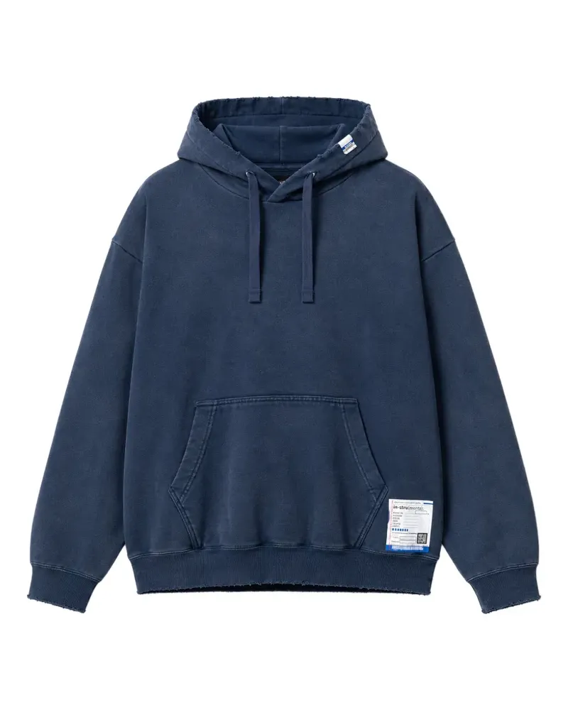 MIHARAYASUHIRO sun-faded like distressed hoodie - Blau Blau