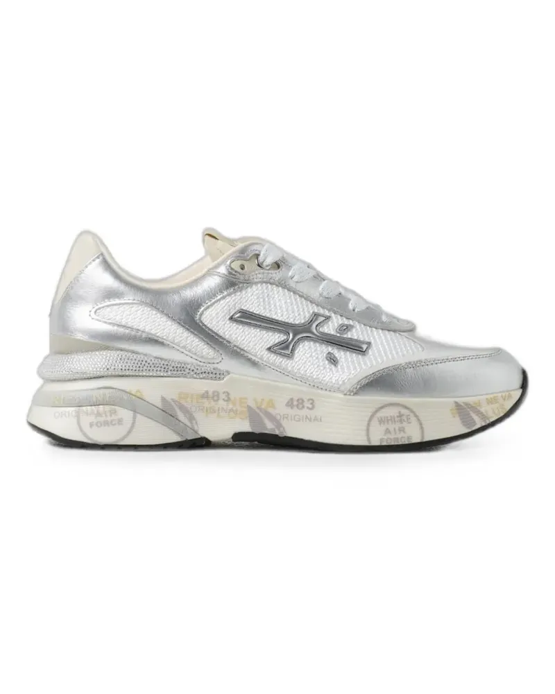 Premiata Moerund panelled metallic sneakers - Silber Silber