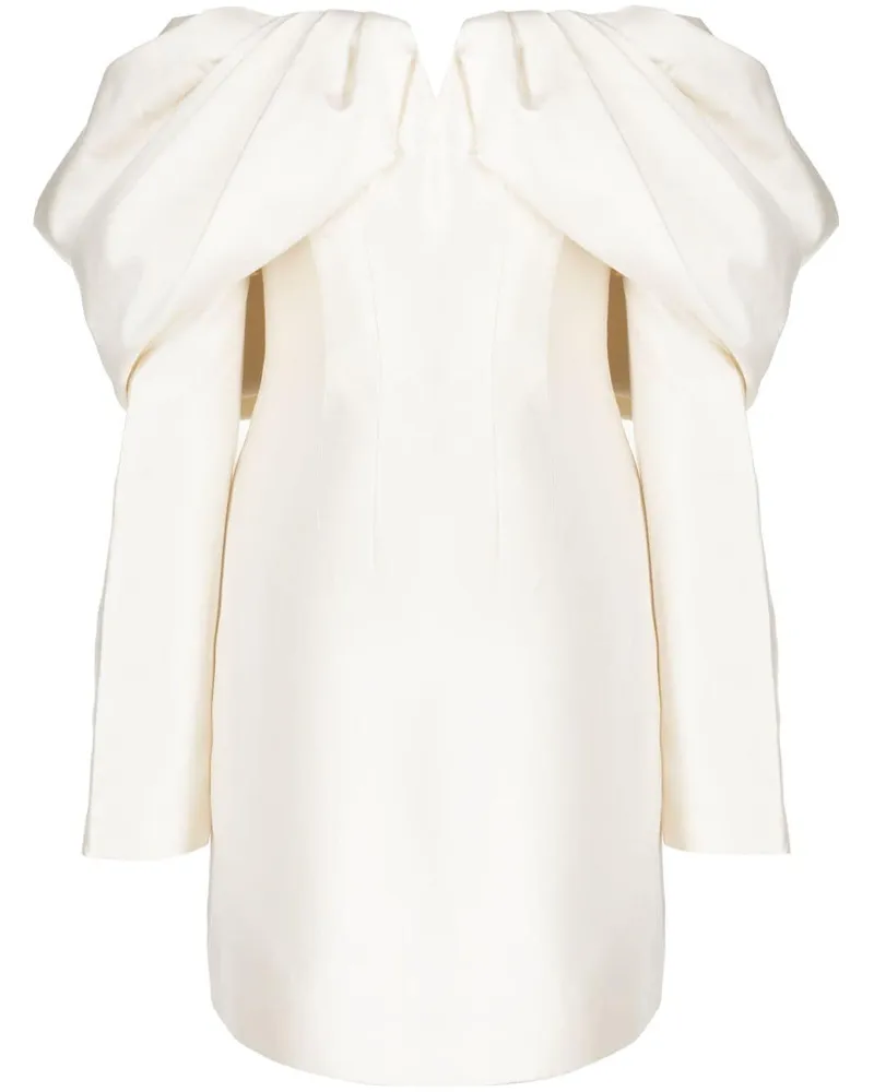 Rachel Gilbert Schulterfreies Viola Minikleid - Weiß Weiß