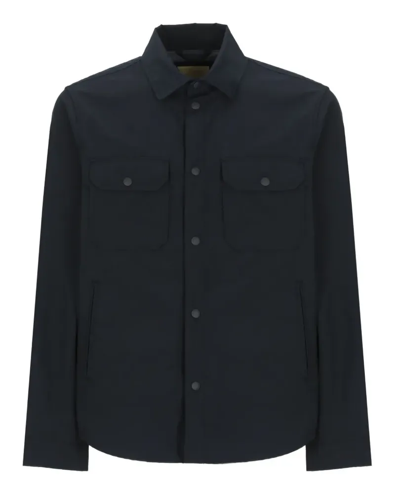 Woolrich long-sleeved button shirt - Blau Blau