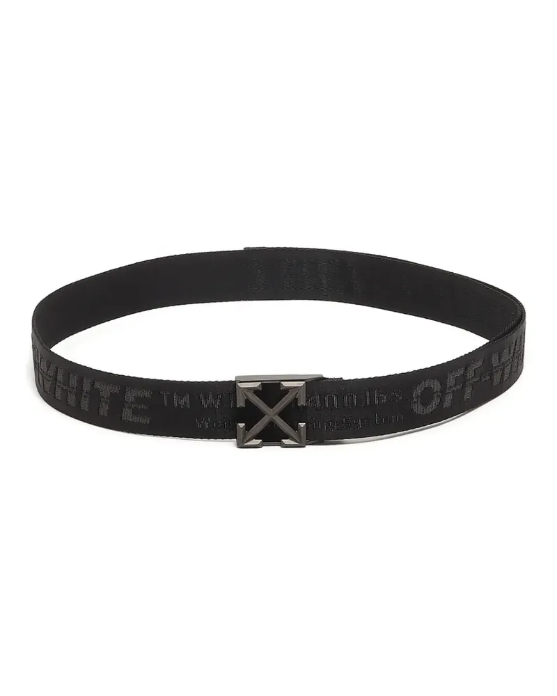 OFF-WHITE graphic buckle belt - Schwarz Schwarz