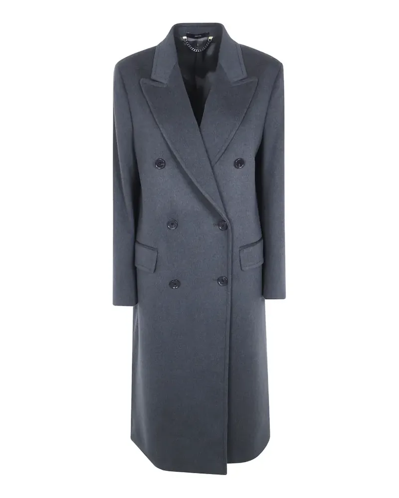 Paul Smith dark green wool-cashmere double-breasted coat - Grau Grau
