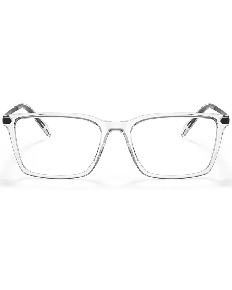 Armani Exchange Brille mit eckigem Gestell - Weiß Weiß