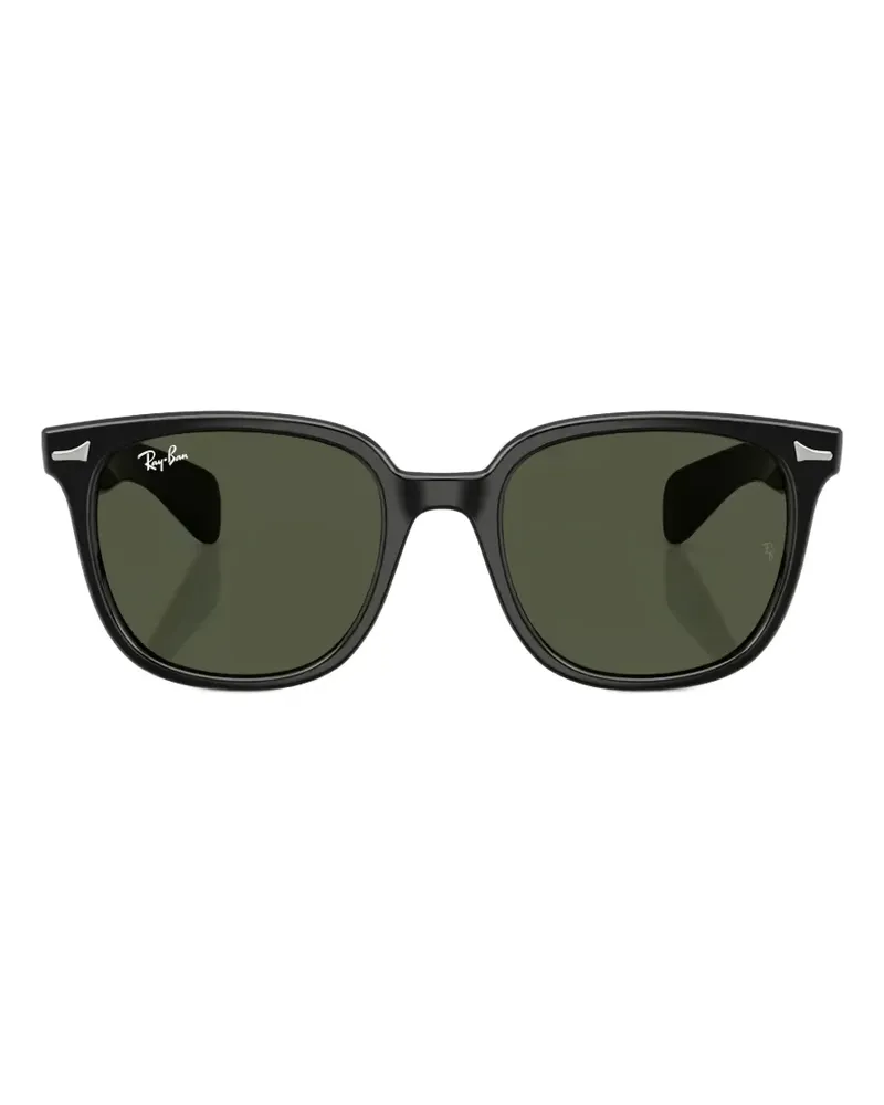 Ray Ban Sonnenbrille mit eckigem Gestell - Schwarz Schwarz