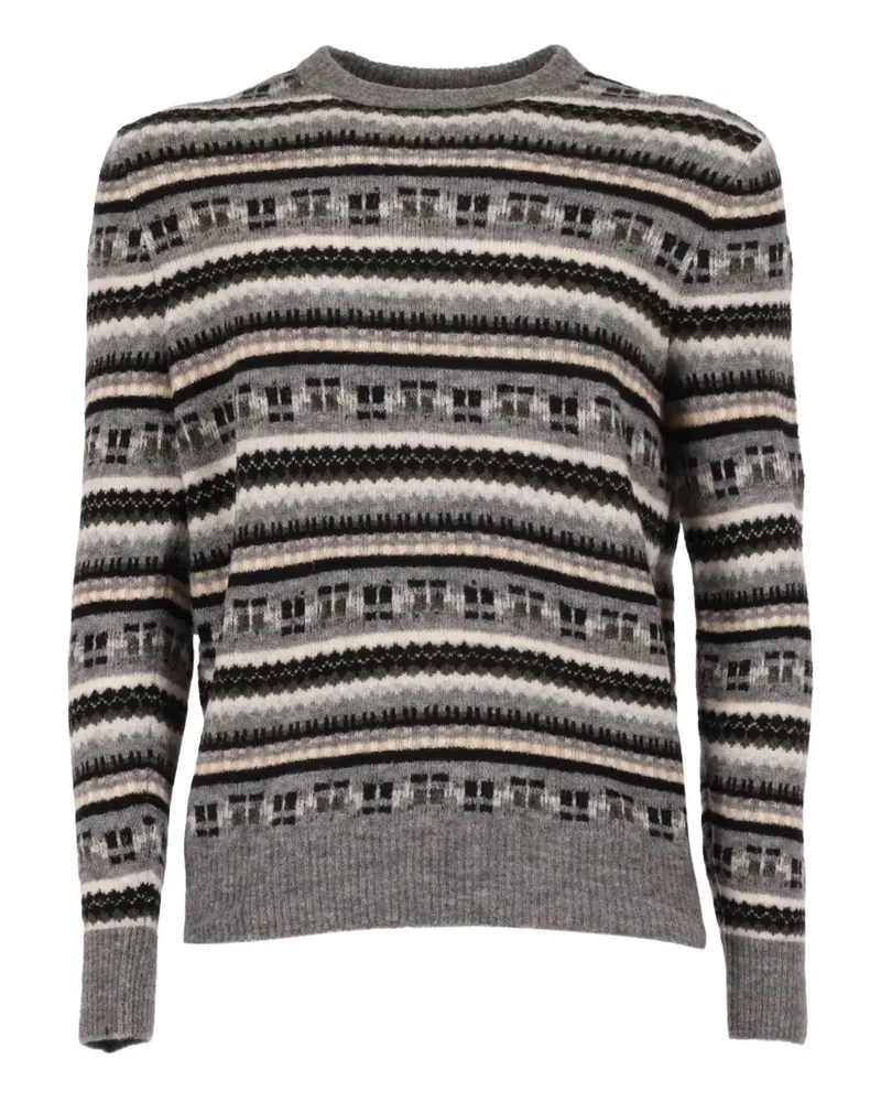 Ballantyne Pullover mit rundem Ausschnitt - Grau Grau