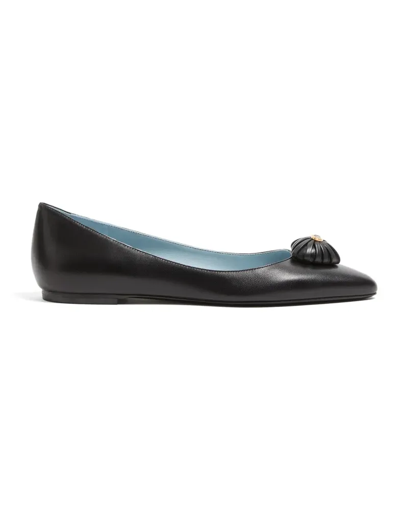 Valentino Garavani Coeur Royal VLogo Ballerinas - Schwarz Schwarz