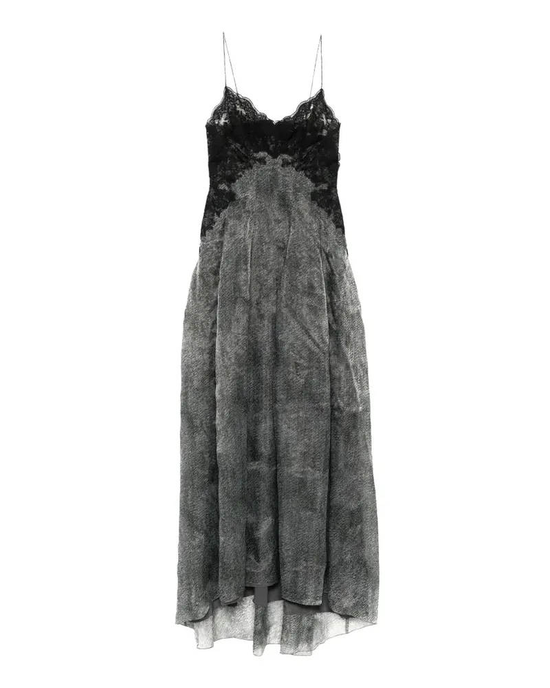 Ermanno Scervino Maxikleid mit Spitze - Schwarz Schwarz