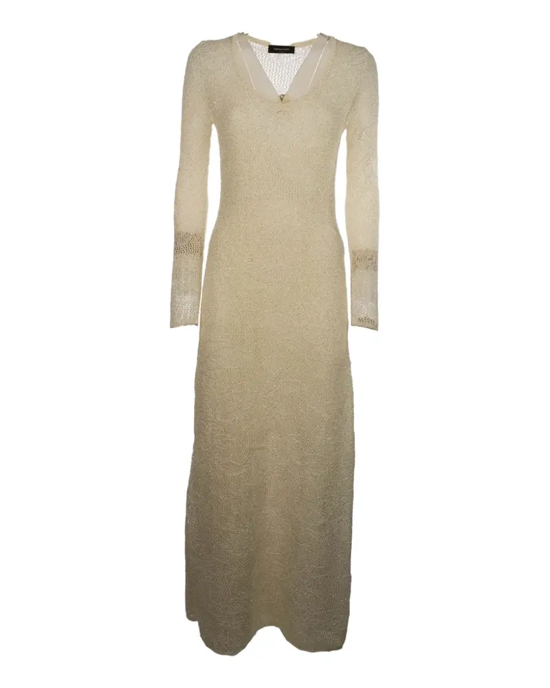Fabiana Filippi sequin-embellished open-knit dress - Nude Nude
