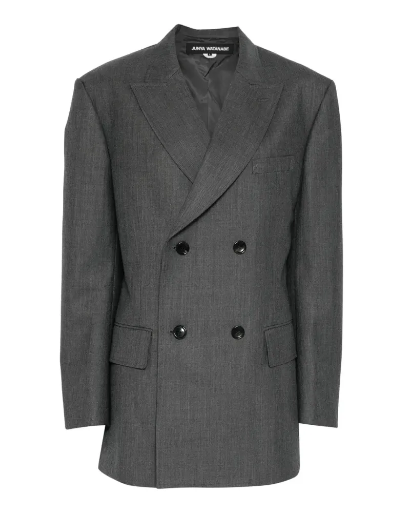 Junya Watanabe Doppelreihiges Sakko mit steigendem Revers - Grau Grau
