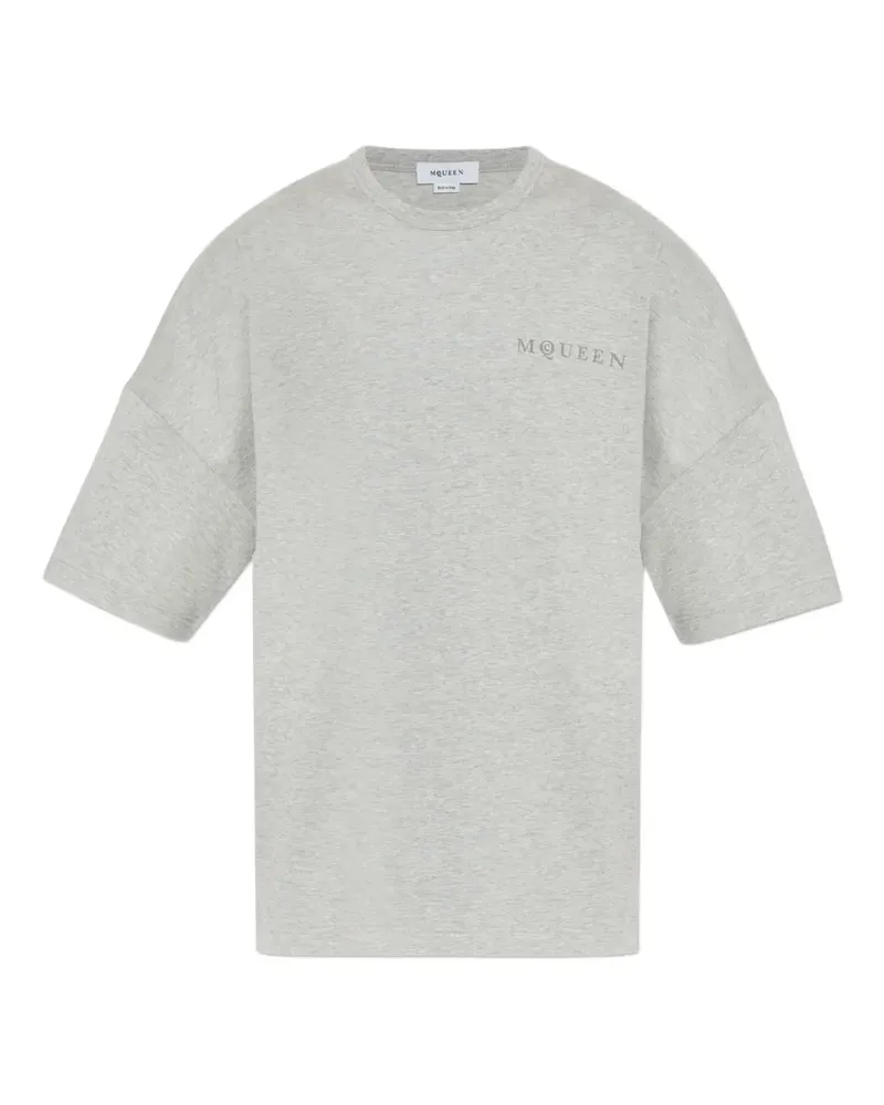 Alexander McQueen T-Shirt mit Logo-Print - Grau Grau