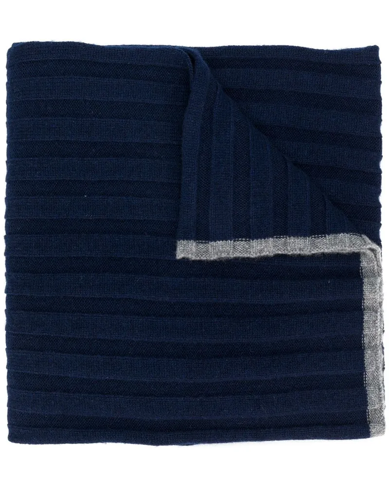 Brunello Cucinelli Breiter Schal - Blau Blau