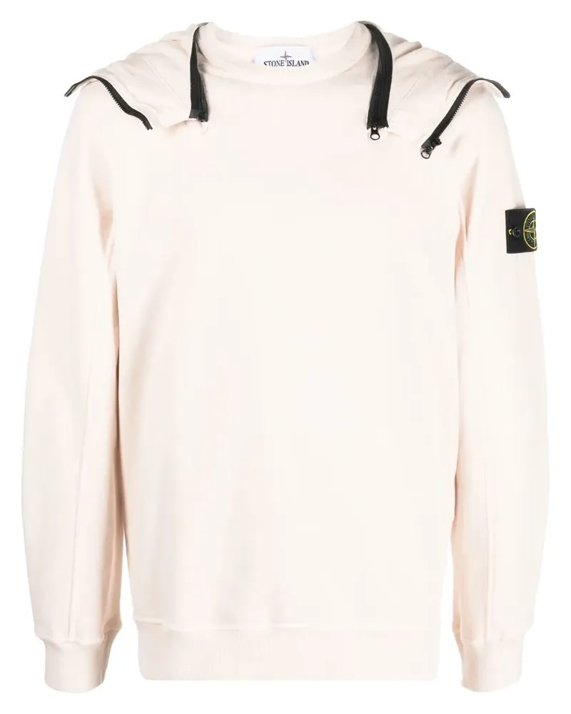 Stone Island Hoodie mit Logo-Patch - Rosa Rosa