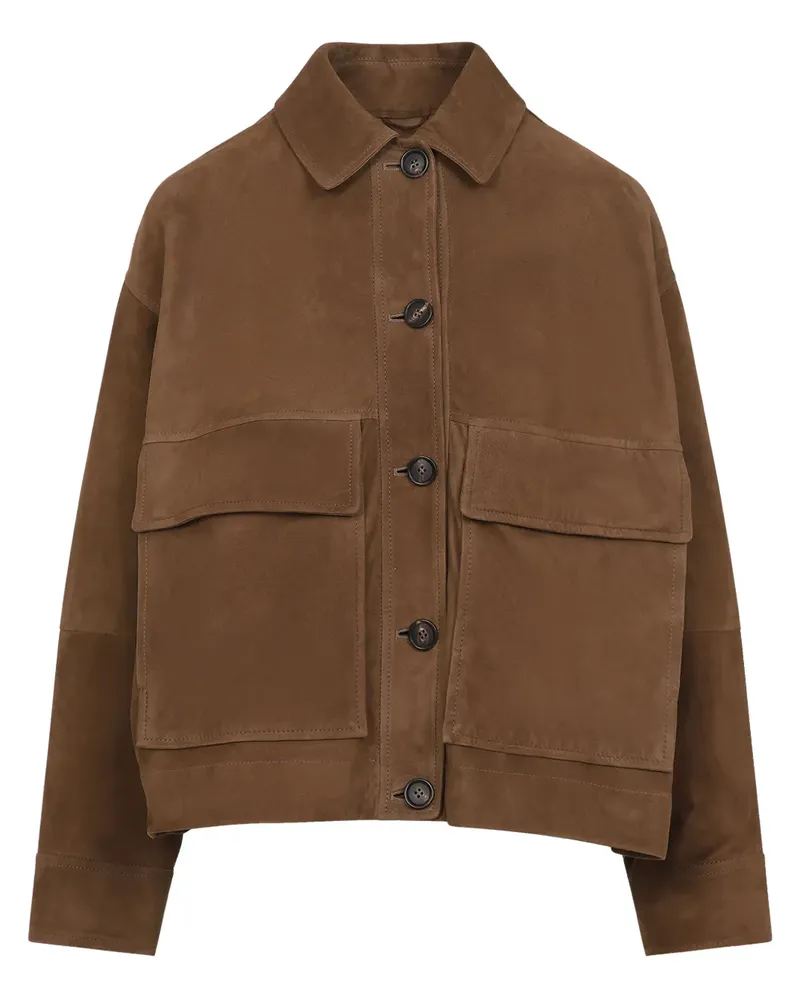 Brunello Cucinelli Jacke aus Wildleder - Braun Braun