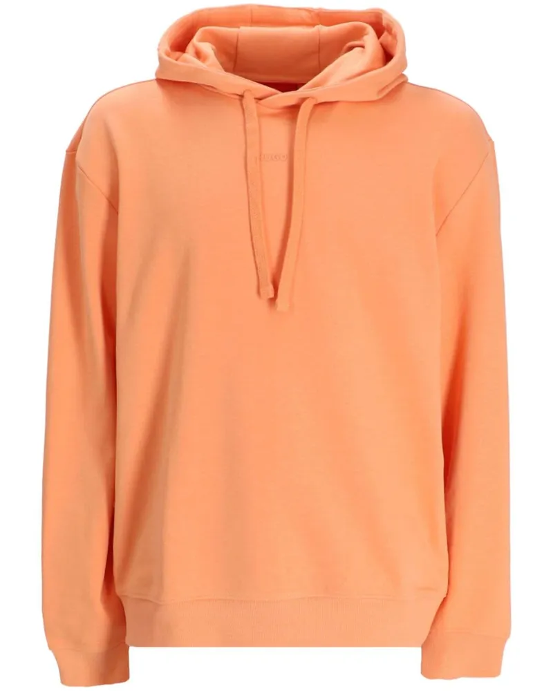 HUGO BOSS Hoodie mit Logo-Prägung - Orange Orange