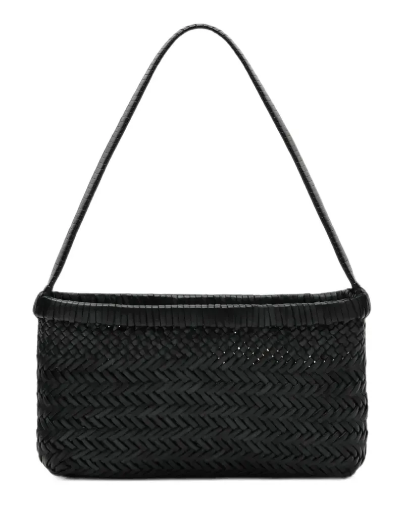 Manebí Canyon woven tote bag - Schwarz Schwarz