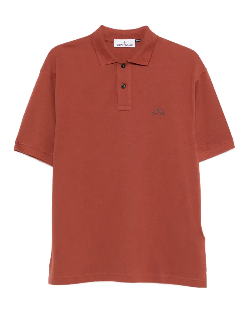 Stone Island button polo shirt - Rot Rot