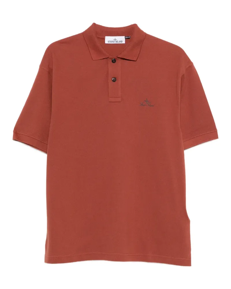 Stone Island button polo shirt - Rot Rot