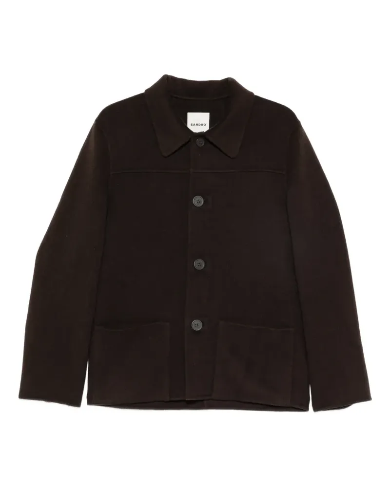 Sandro Jacke mit Knopfleiste - Braun Braun