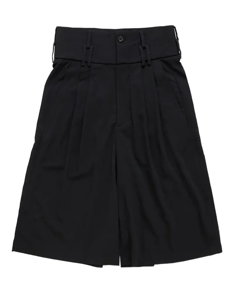 Namacheko Shorts mit doppeltem Bund - Schwarz Schwarz