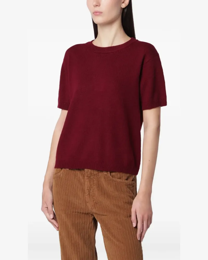 Alexandra Golovanoff Gestricktes T-Shirt - Rot Rot