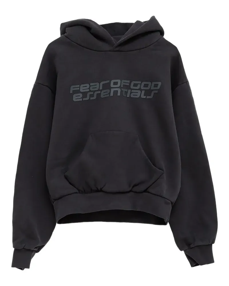 Fear of God logo-print hoodie - Schwarz Schwarz