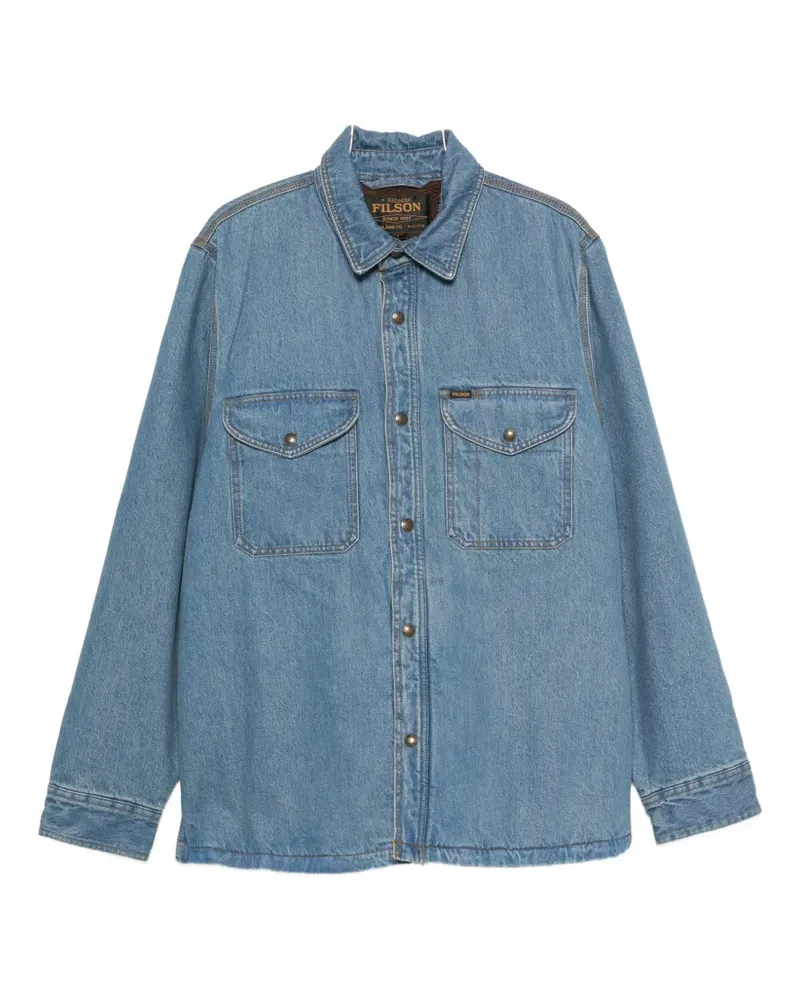 Filson flap-pocket overshirt - Blau Blau