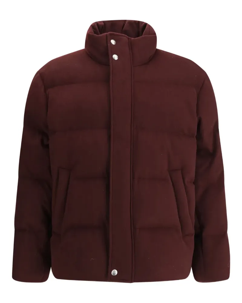 Loro Piana Gesteppte Giulio Jacke mit Stehkragen - Rot Rot