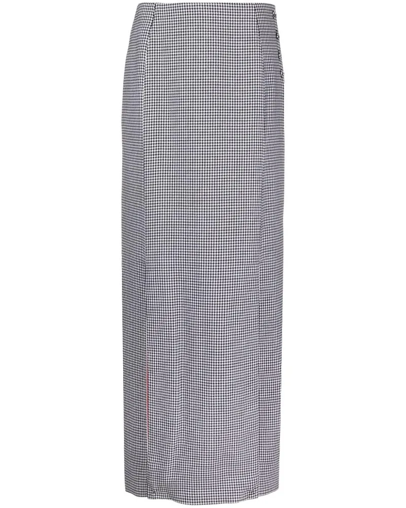 Thom Browne Minirock mit Hahnentrittmuster - Schwarz Schwarz