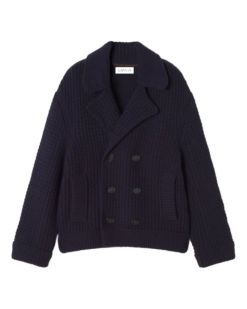 Lanvin Doppelreihiger Cardigan - Blau Blau