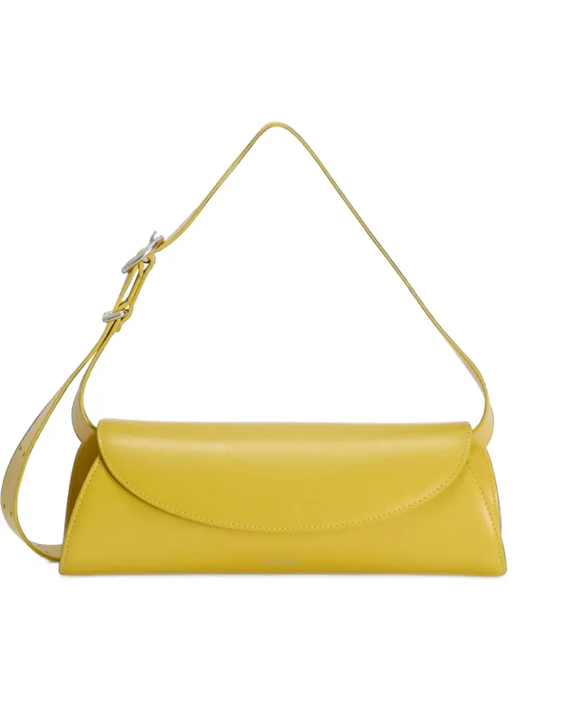 Jil Sander small Cannolo leather shoulder bag - Gelb Gelb