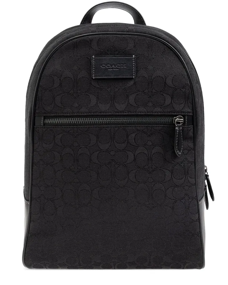 Coach Gemusterter Rucksack - Schwarz Schwarz