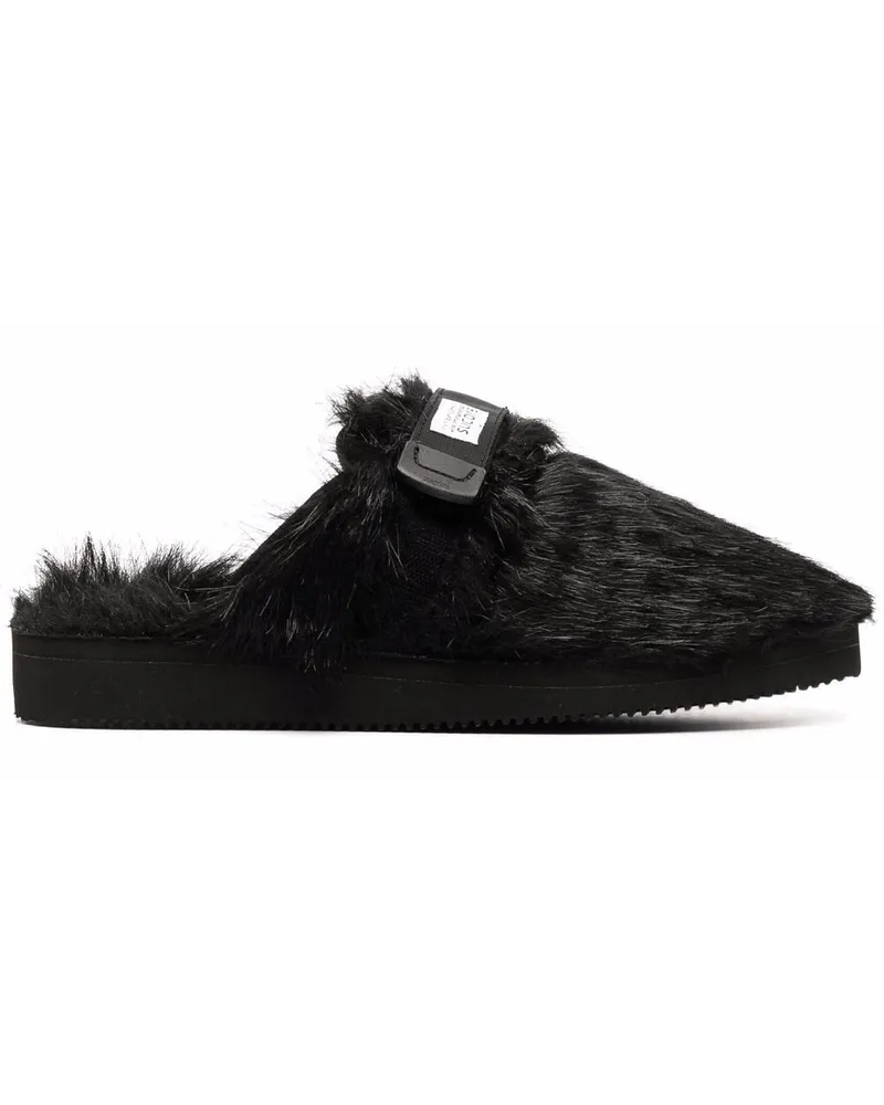 SUICOKE Strukturierte Zavo Slipper - Schwarz Schwarz
